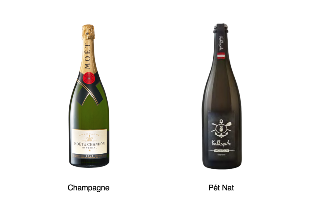 difference between pet nat and champagne